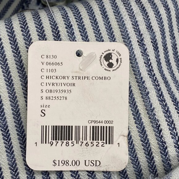 Free People Women’s Bendita Striped Sleeveless Midi Dress – Navy Blue/White – S - Picture 3 of 11